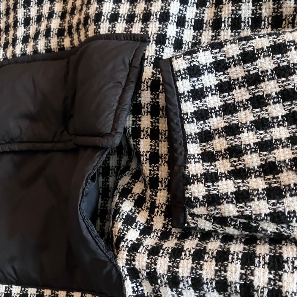 EUC Zara black/white check oversized jacket - Picture 5 of 10